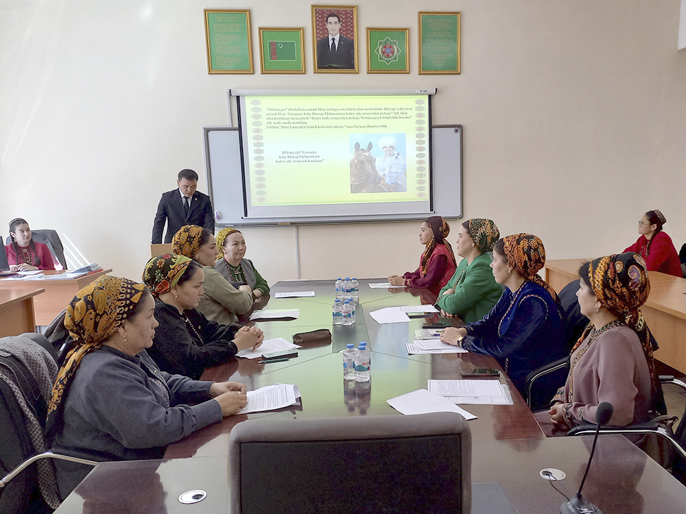 “Bedew batly at-myradyň mekany – Watanymyzyň ösüşleriniň dowamy” atly usuly-amaly maslahaty